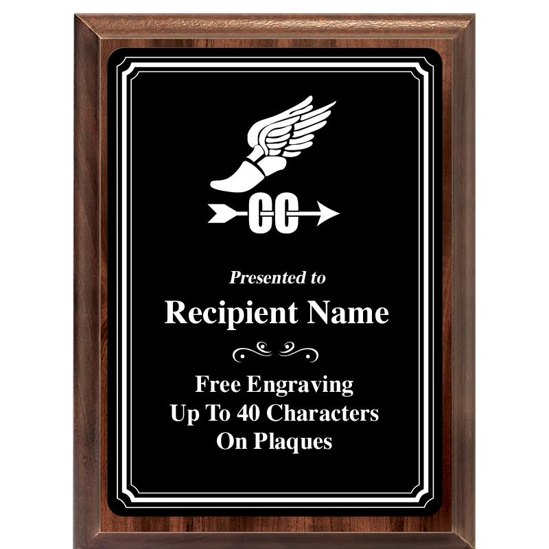 6x8 TRIO BORDER BLACK PLT PLQ