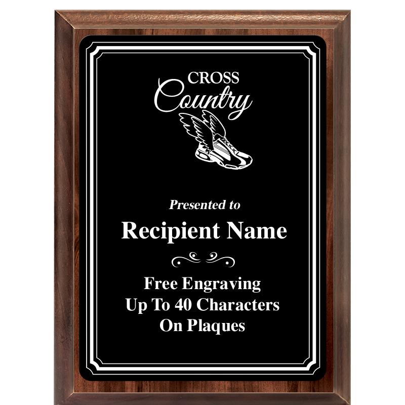 6x8 TRIO BORDER BLACK PLT PLQ