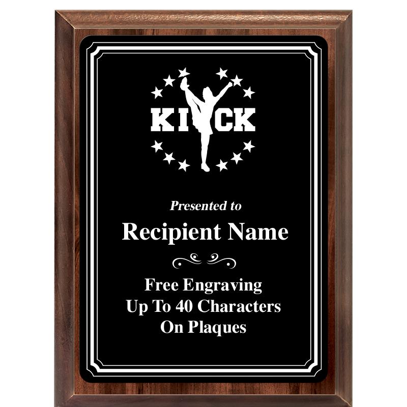 6x8 TRIO BORDER BLACK PLT PLQ