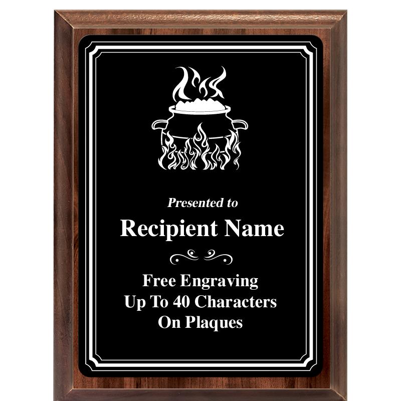 6x8 TRIO BORDER BLACK PLT PLQ