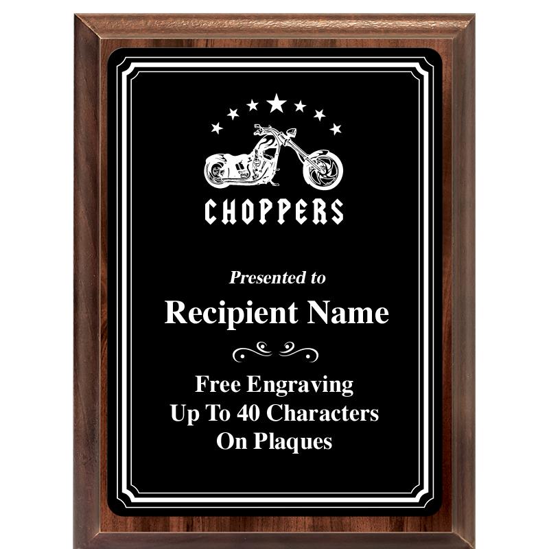 6x8 TRIO BORDER BLACK PLT PLQ