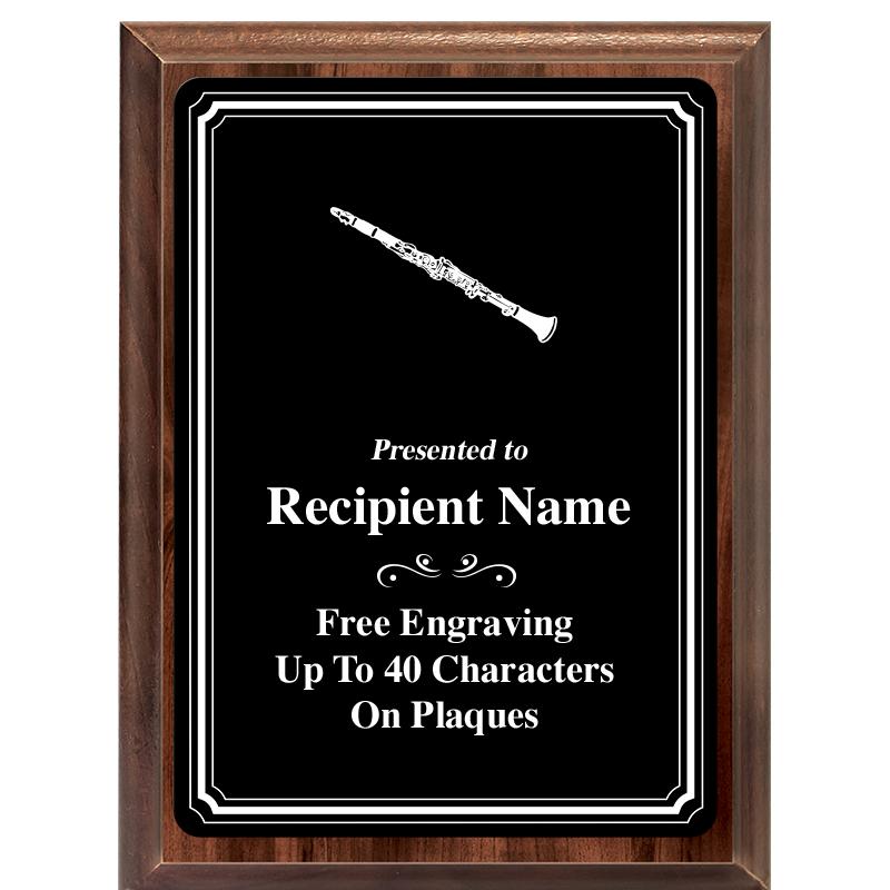 6x8 TRIO BORDER BLACK PLT PLQ