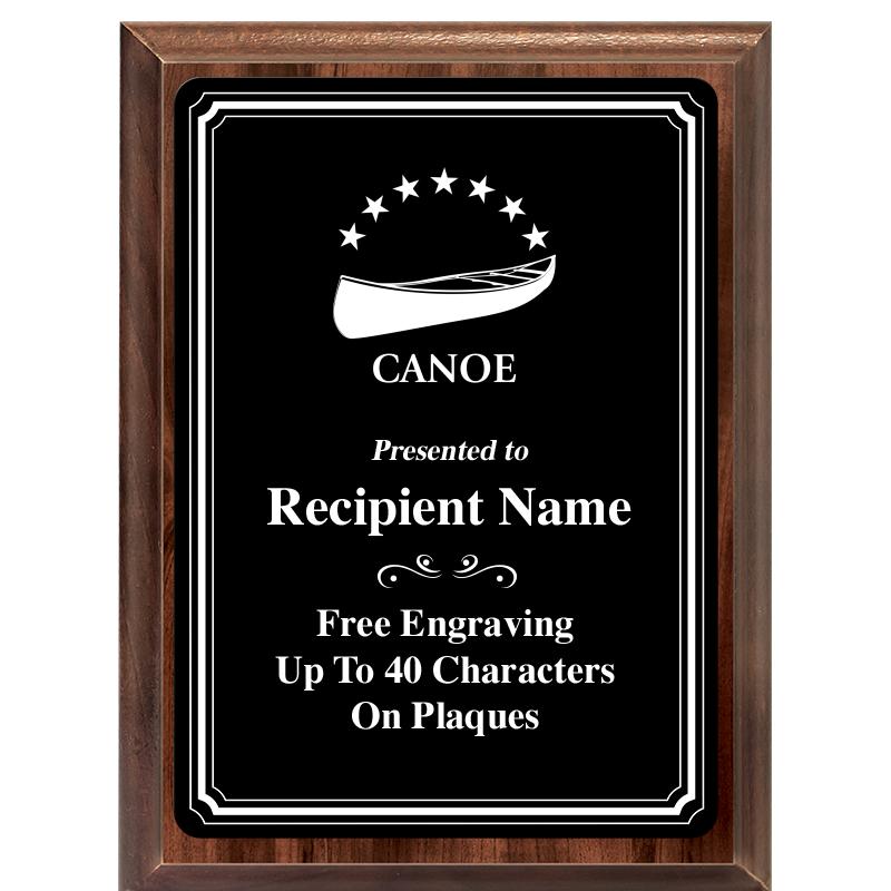 6x8 TRIO BORDER BLACK PLT PLQ