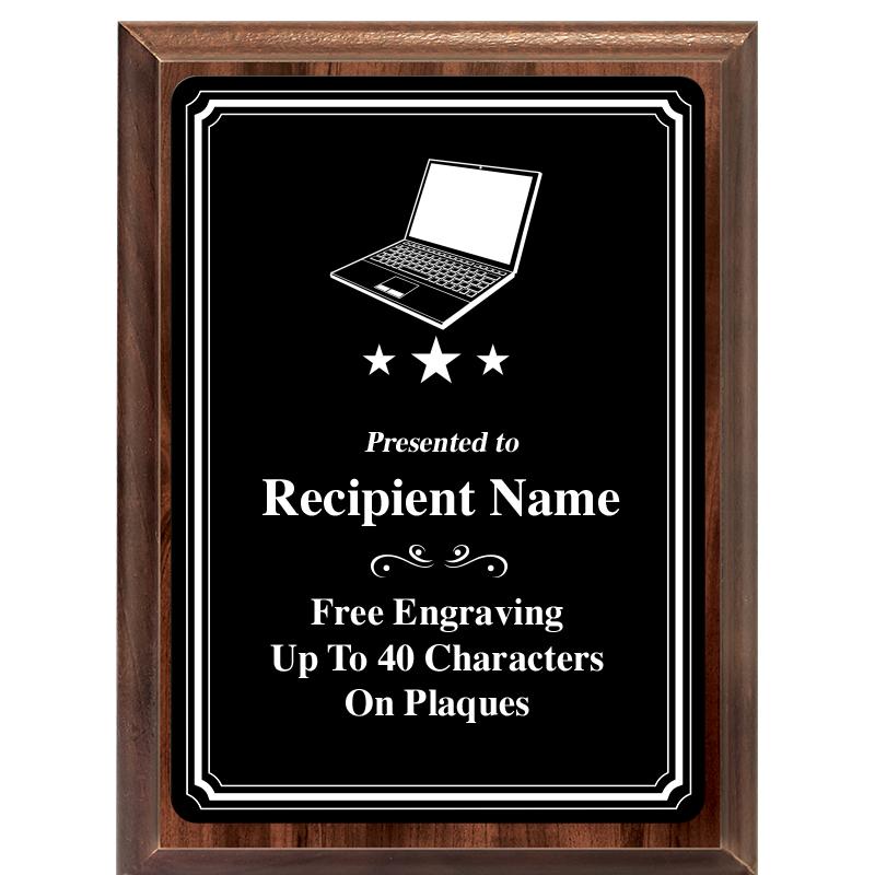 6x8 TRIO BORDER BLACK PLT PLQ