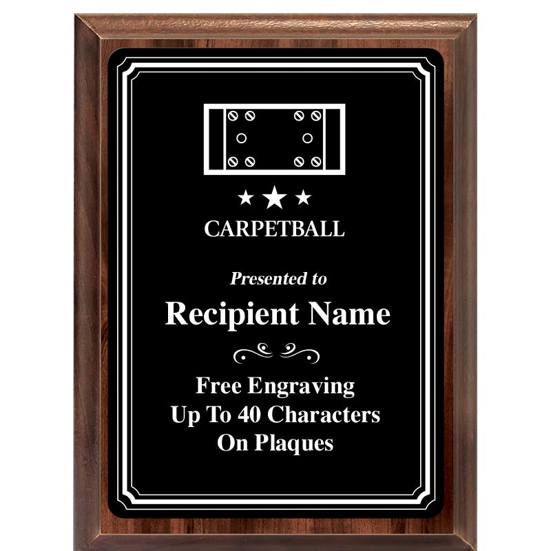 6x8 TRIO BORDER BLACK PLT PLQ