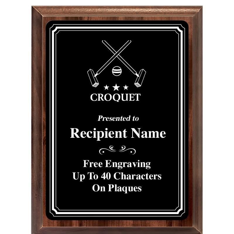 6x8 TRIO BORDER BLACK PLT PLQ