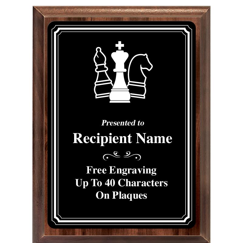 6x8 TRIO BORDER BLACK PLT PLQ