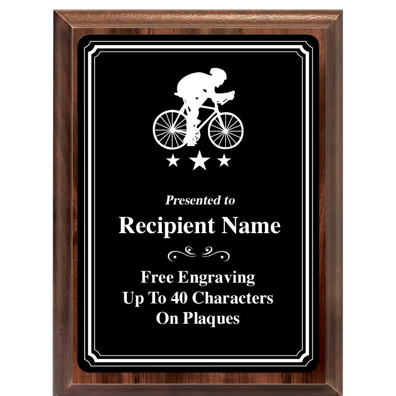 6x8 TRIO BORDER BLACK PLT PLQ