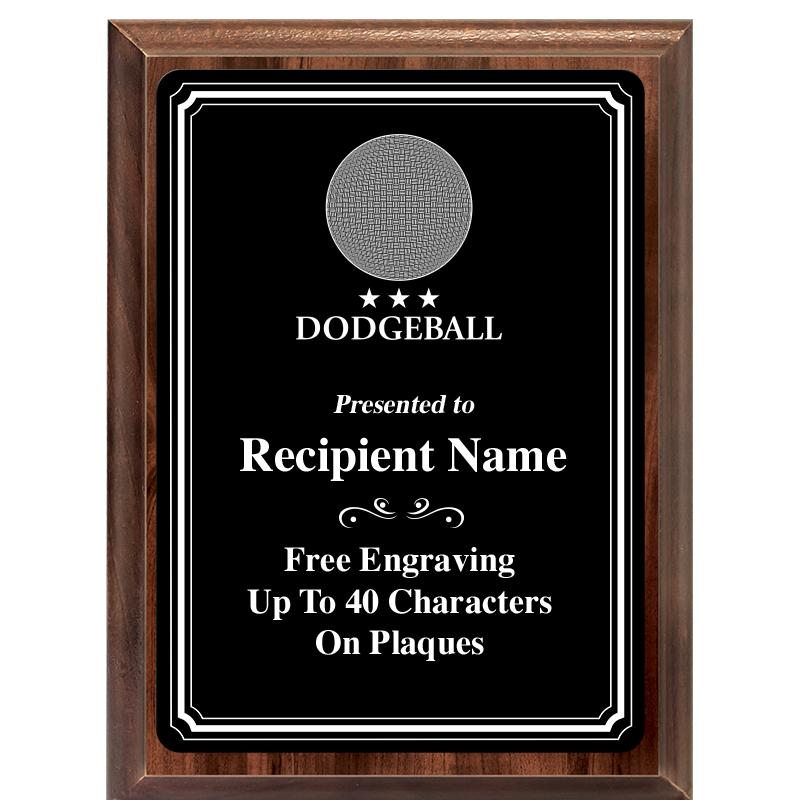 6x8 TRIO BORDER BLACK PLT PLQ