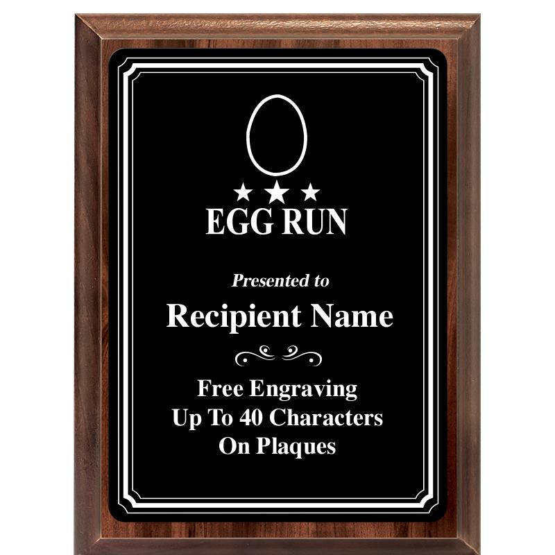 6x8 TRIO BORDER BLACK PLT PLQ