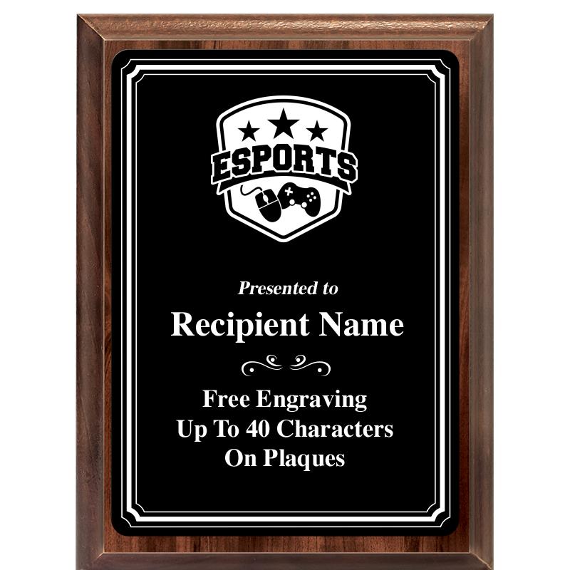 6x8 TRIO BORDER BLACK PLT PLQ