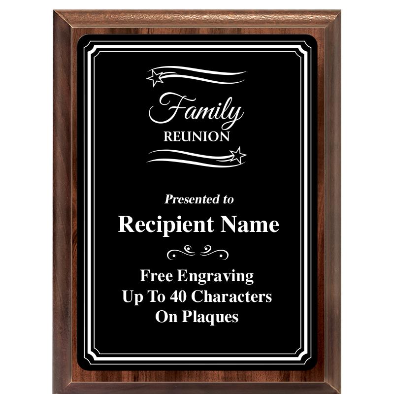 6x8 TRIO BORDER BLACK PLT PLQ