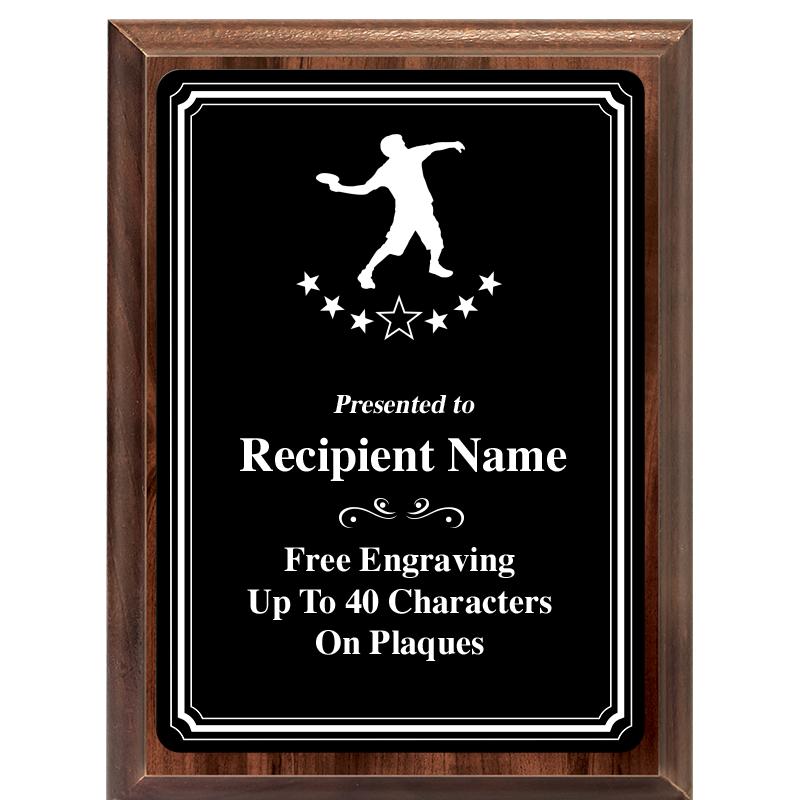 6x8 TRIO BORDER BLACK PLT PLQ