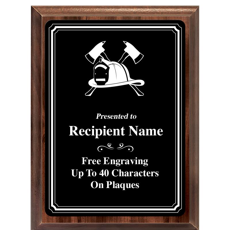 6x8 TRIO BORDER BLACK PLT PLQ