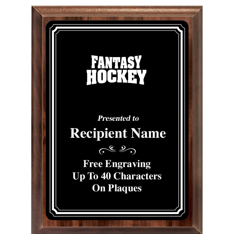 6x8 TRIO BORDER BLACK PLT PLQ