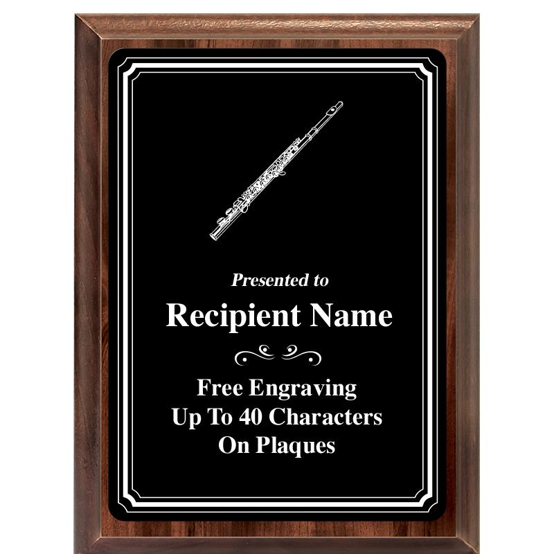 6x8 TRIO BORDER BLACK PLT PLQ