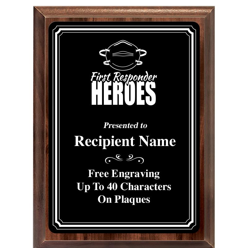 6x8 TRIO BORDER BLACK PLT PLQ