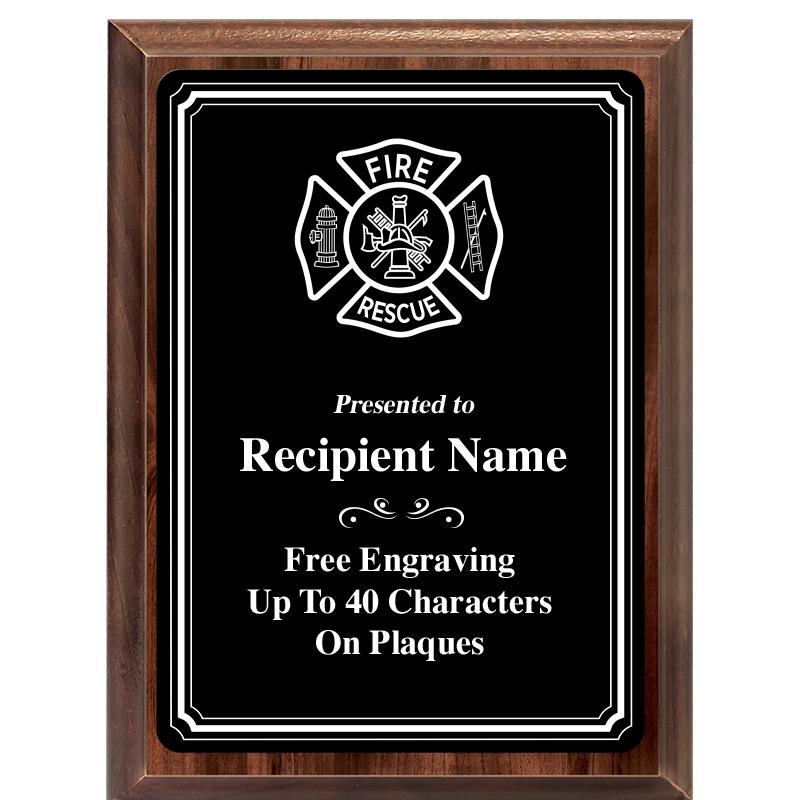 6x8 TRIO BORDER BLACK PLT PLQ