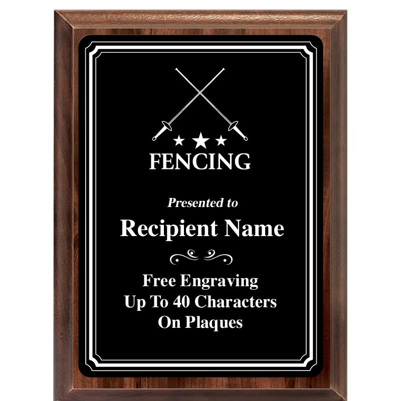 6x8 TRIO BORDER BLACK PLT PLQ