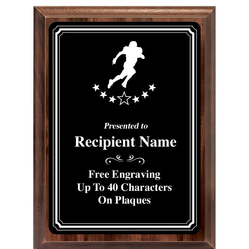 6x8 TRIO BORDER BLACK PLT PLQ