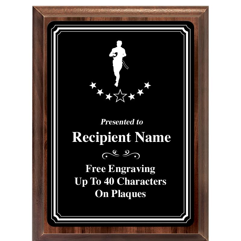 6x8 TRIO BORDER BLACK PLT PLQ