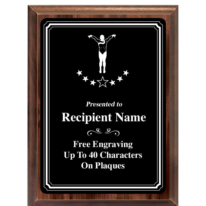 6x8 TRIO BORDER BLACK PLT PLQ