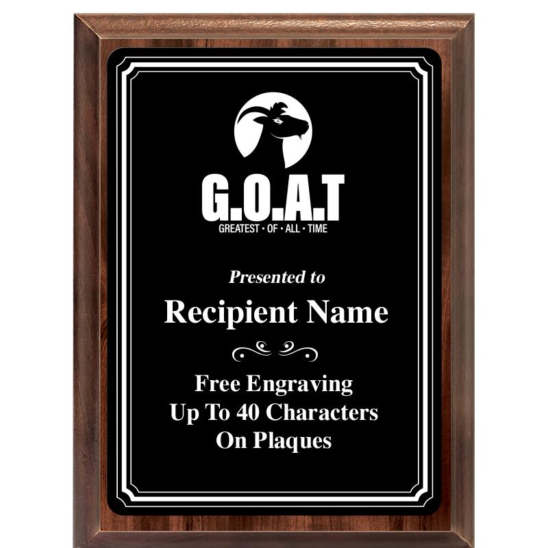 6x8 TRIO BORDER BLACK PLT PLQ