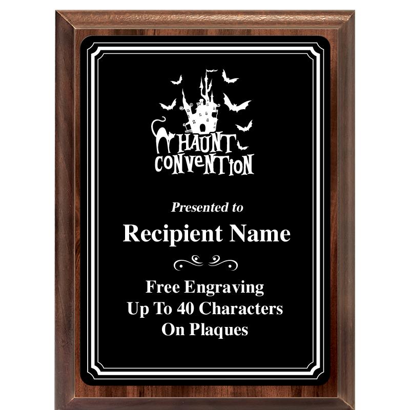 6x8 TRIO BORDER BLACK PLT PLQ