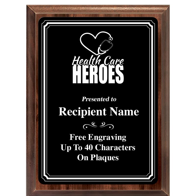 6x8 TRIO BORDER BLACK PLT PLQ