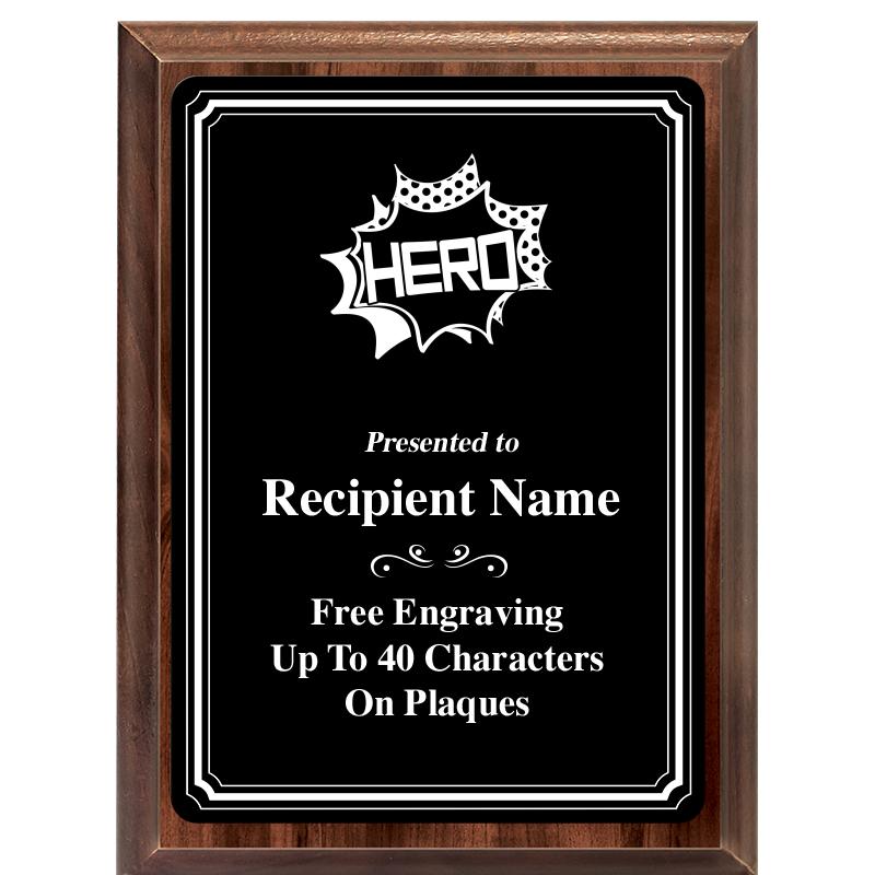 6x8 TRIO BORDER BLACK PLT PLQ