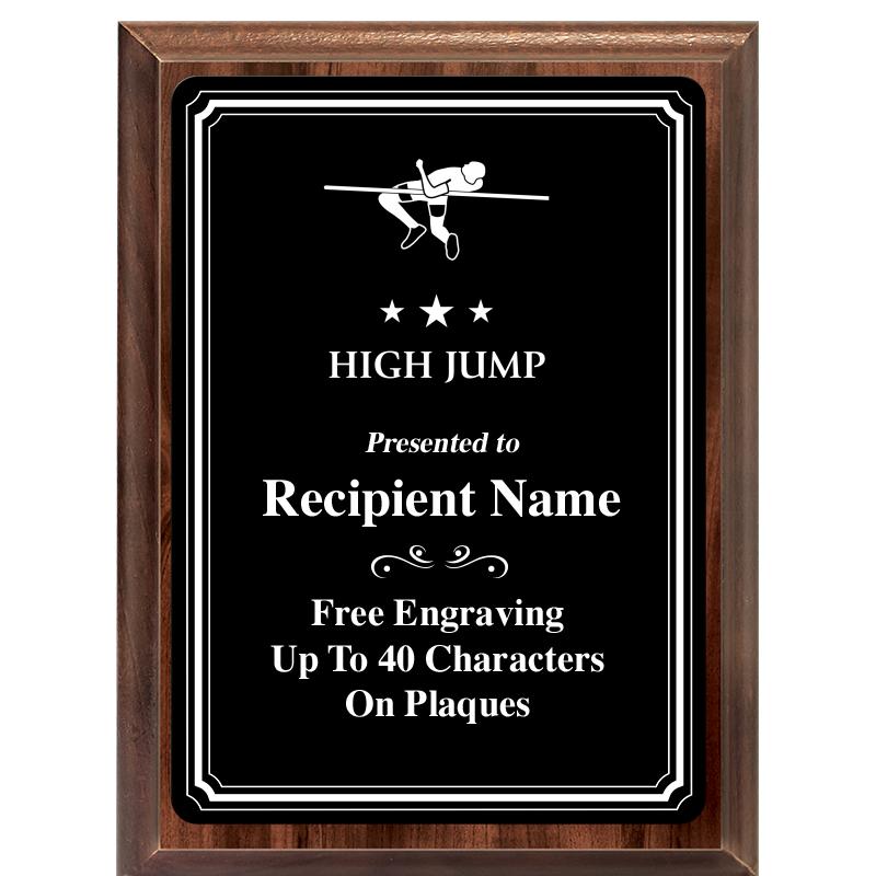 6x8 TRIO BORDER BLACK PLT PLQ