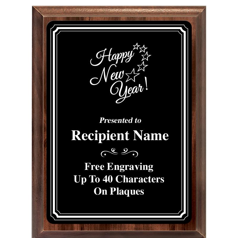 6x8 TRIO BORDER BLACK PLT PLQ