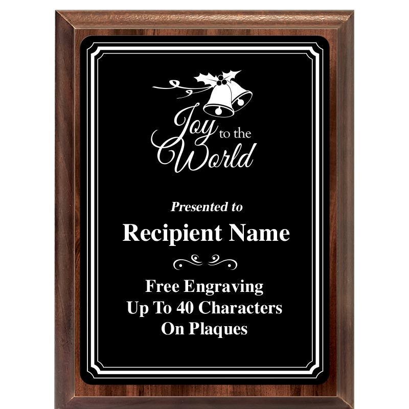 6x8 TRIO BORDER BLACK PLT PLQ