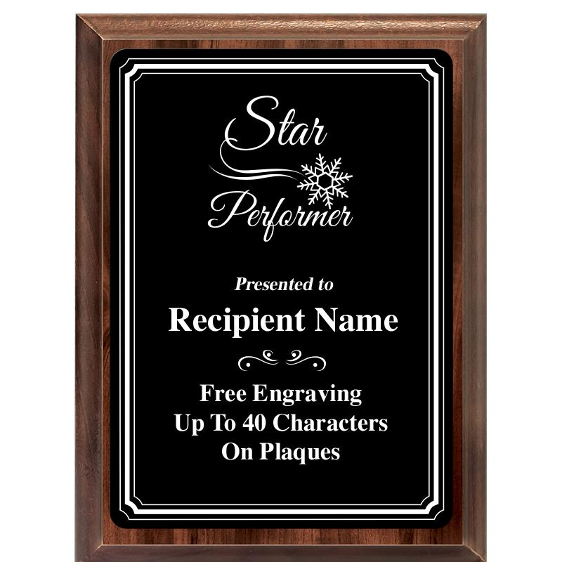 6x8 TRIO BORDER BLACK PLT PLQ