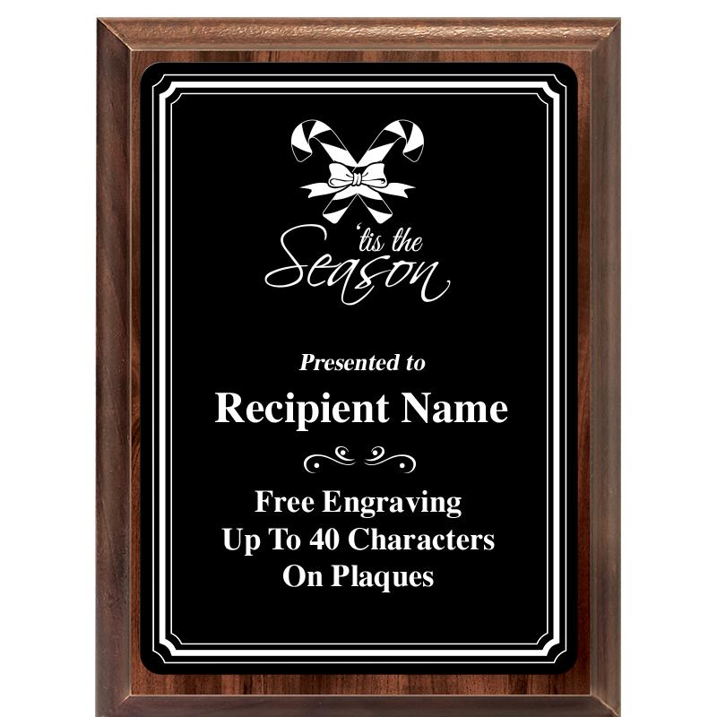 6x8 TRIO BORDER BLACK PLT PLQ