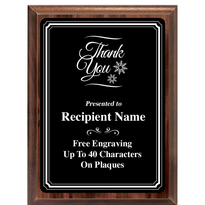 6x8 TRIO BORDER BLACK PLT PLQ