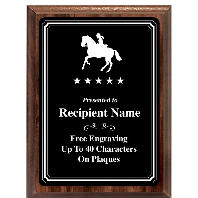 6x8 TRIO BORDER BLACK PLT PLQ