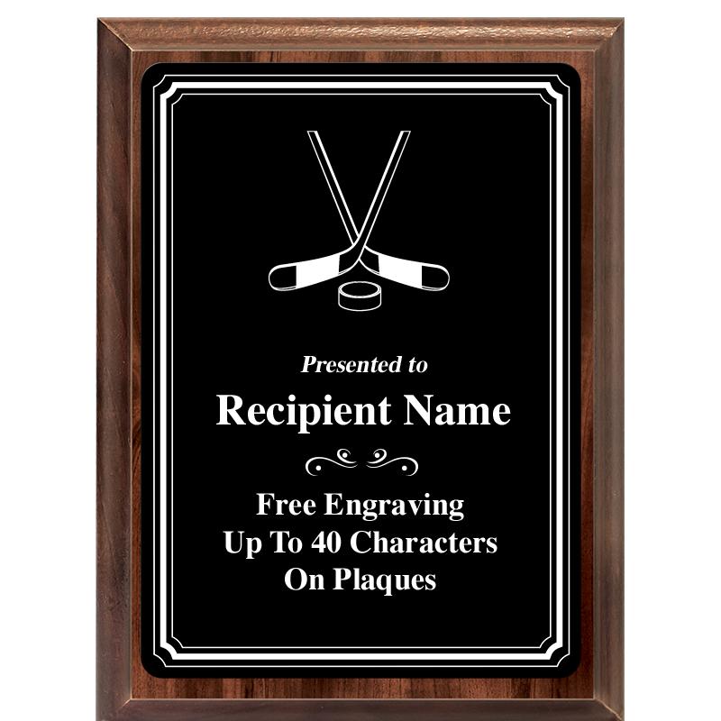 6x8 TRIO BORDER BLACK PLT PLQ