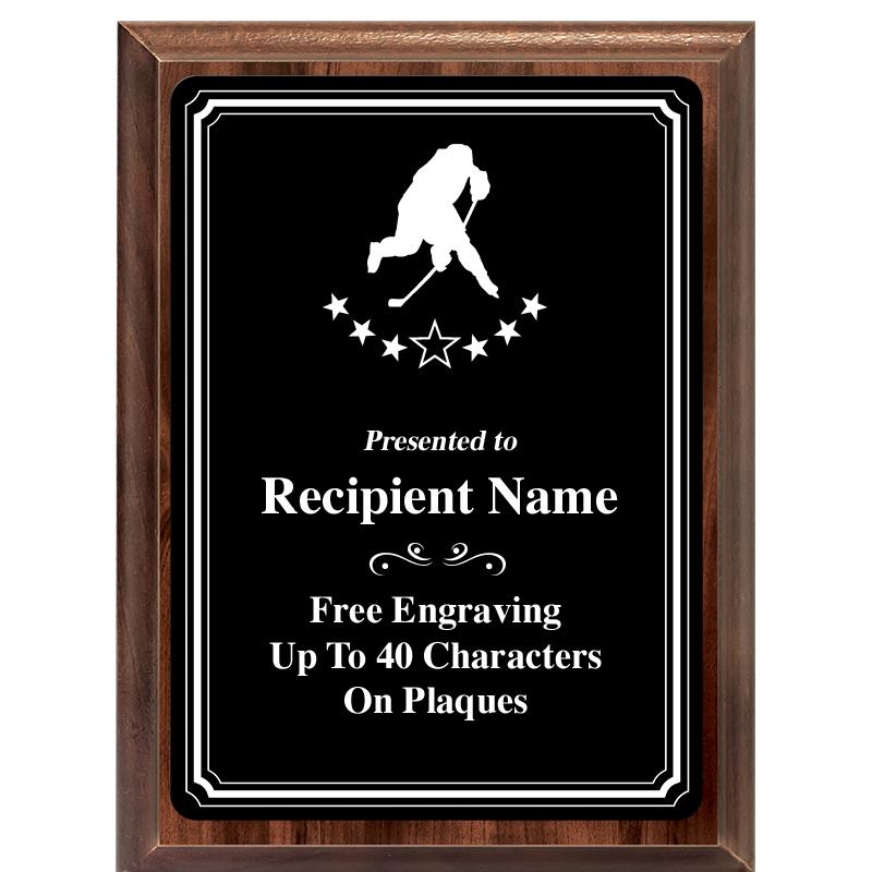 6x8 TRIO BORDER BLACK PLT PLQ