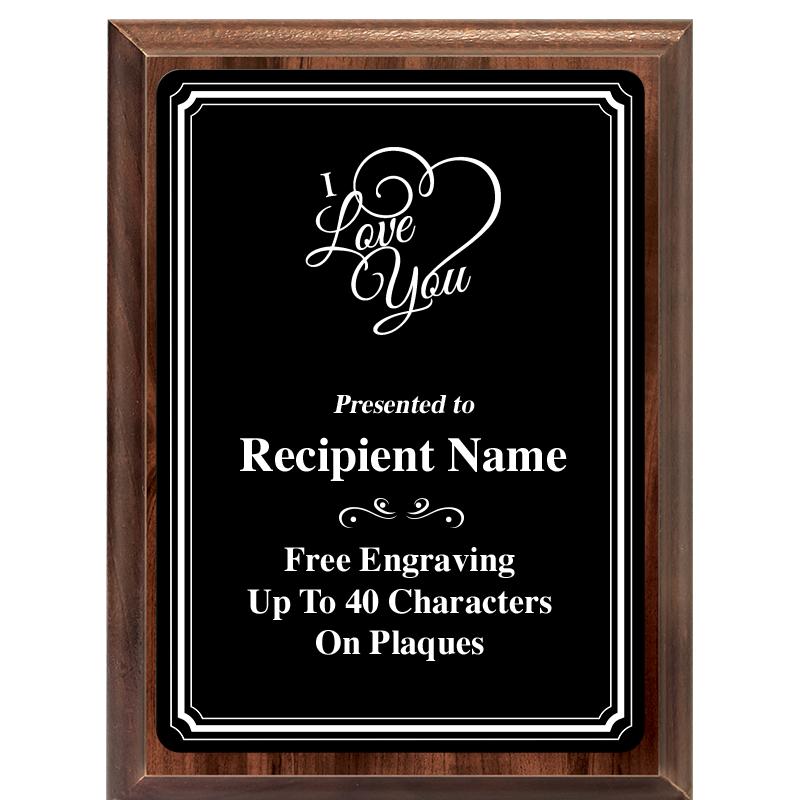 6x8 TRIO BORDER BLACK PLT PLQ