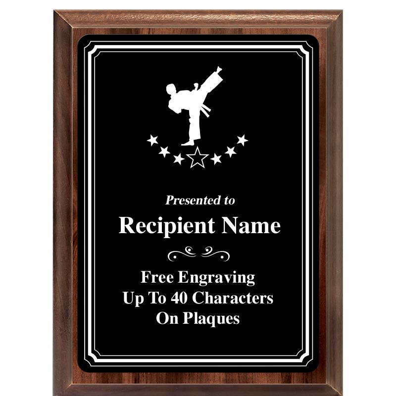 6x8 TRIO BORDER BLACK PLT PLQ