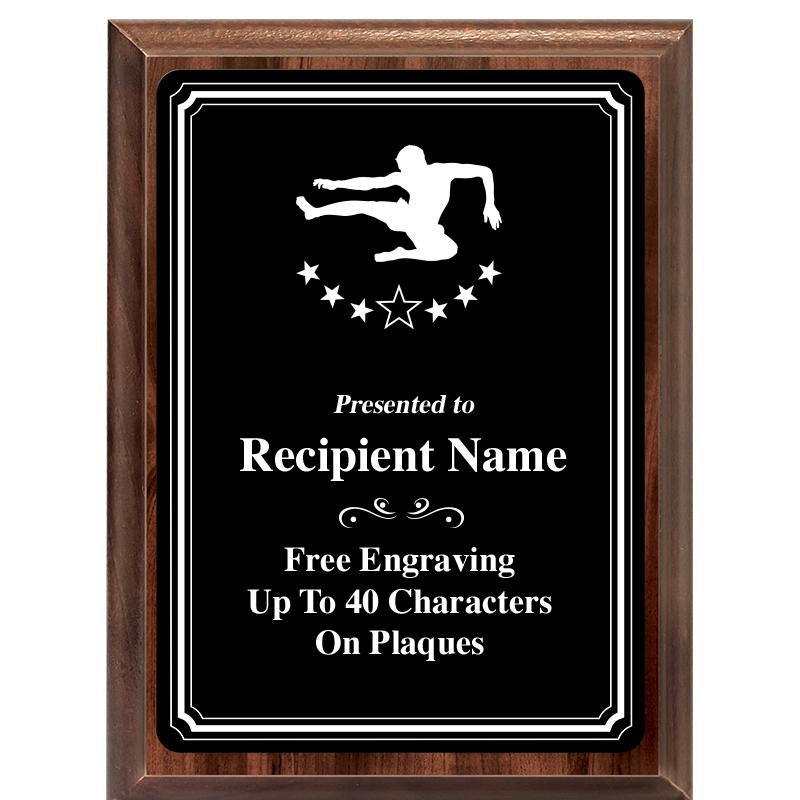 6x8 TRIO BORDER BLACK PLT PLQ