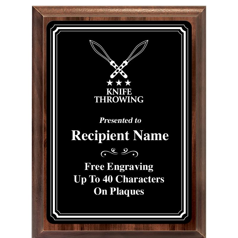 6x8 TRIO BORDER BLACK PLT PLQ