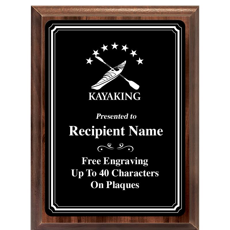 6x8 TRIO BORDER BLACK PLT PLQ