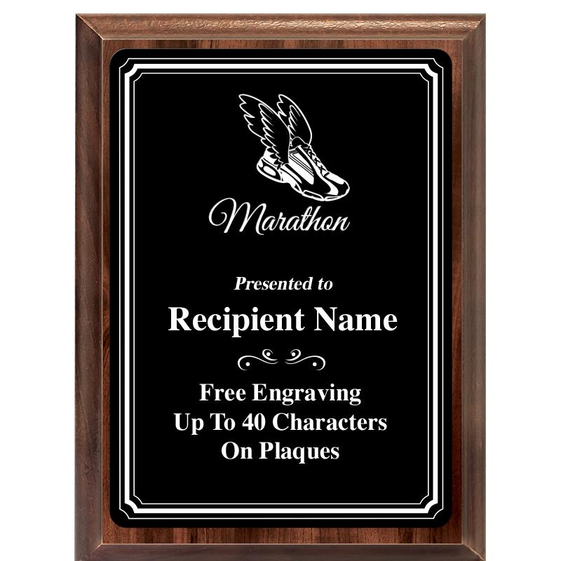 6x8 TRIO BORDER BLACK PLT PLQ