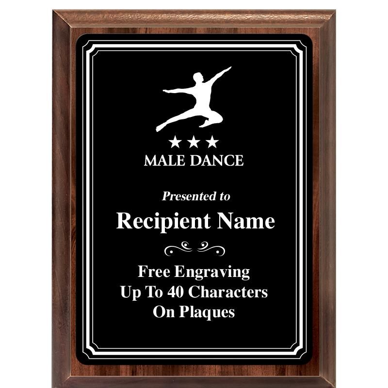 6x8 TRIO BORDER BLACK PLT PLQ