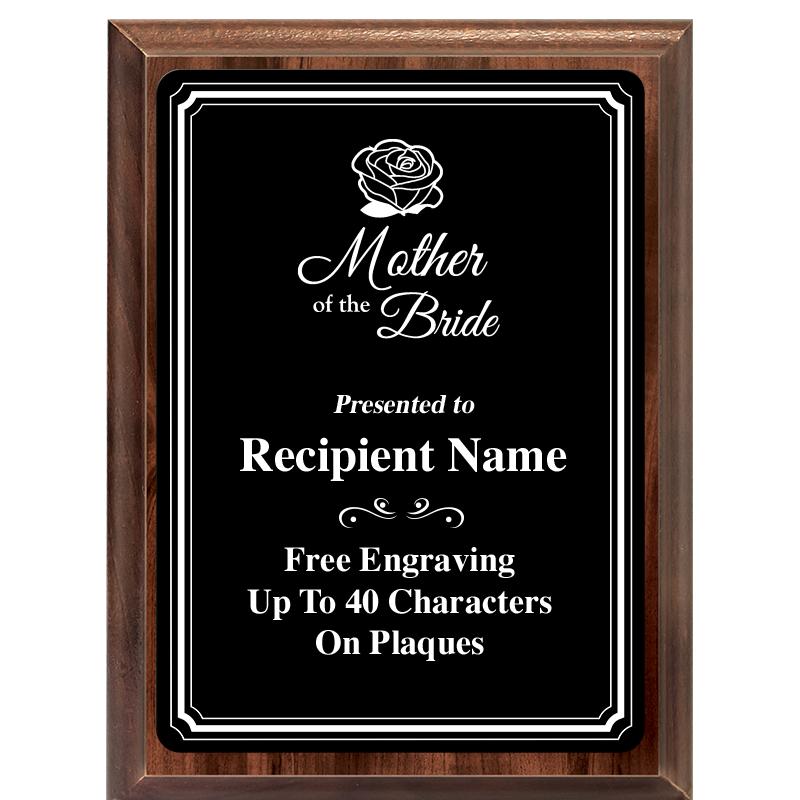 6x8 TRIO BORDER BLACK PLT PLQ