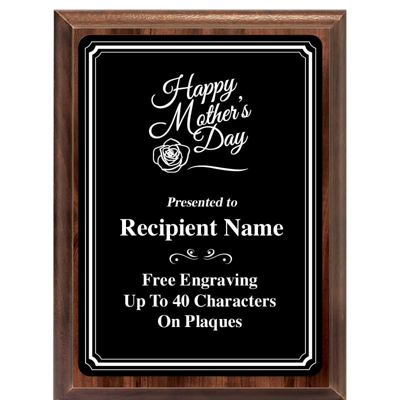 6x8 TRIO BORDER BLACK PLT PLQ