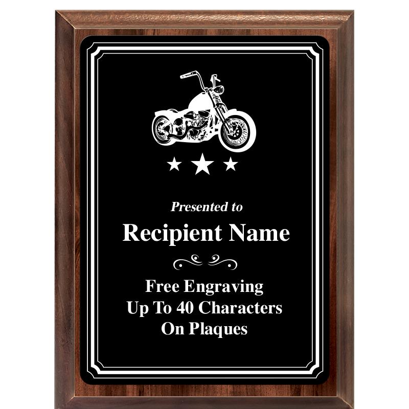 6x8 TRIO BORDER BLACK PLT PLQ