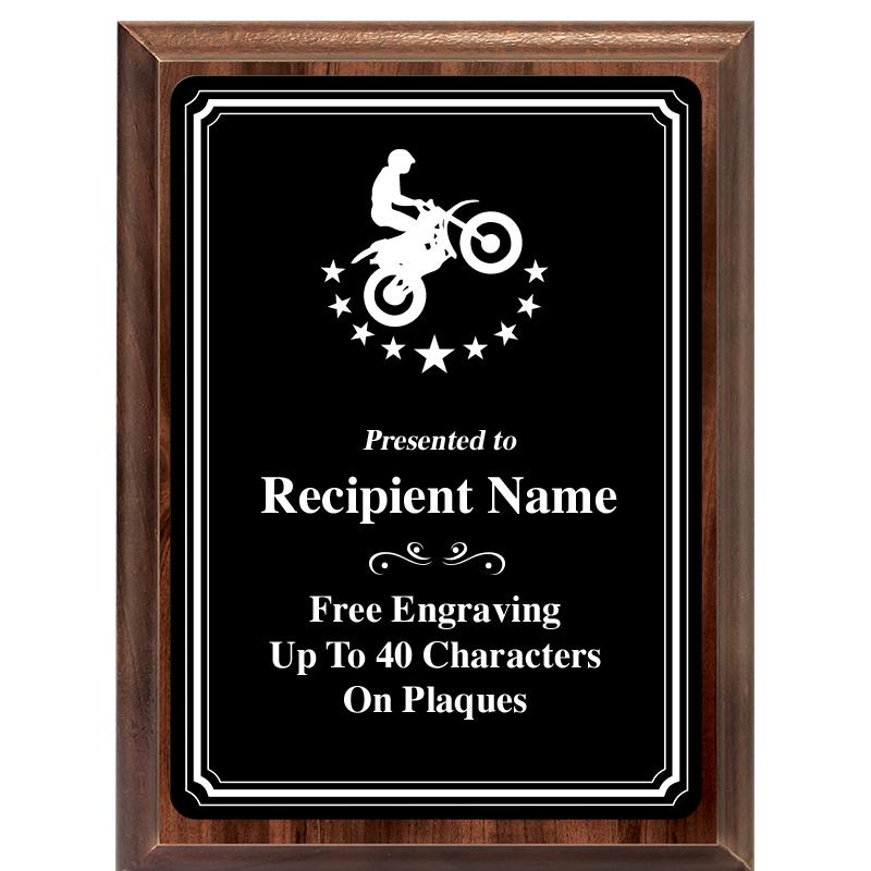 6x8 TRIO BORDER BLACK PLT PLQ